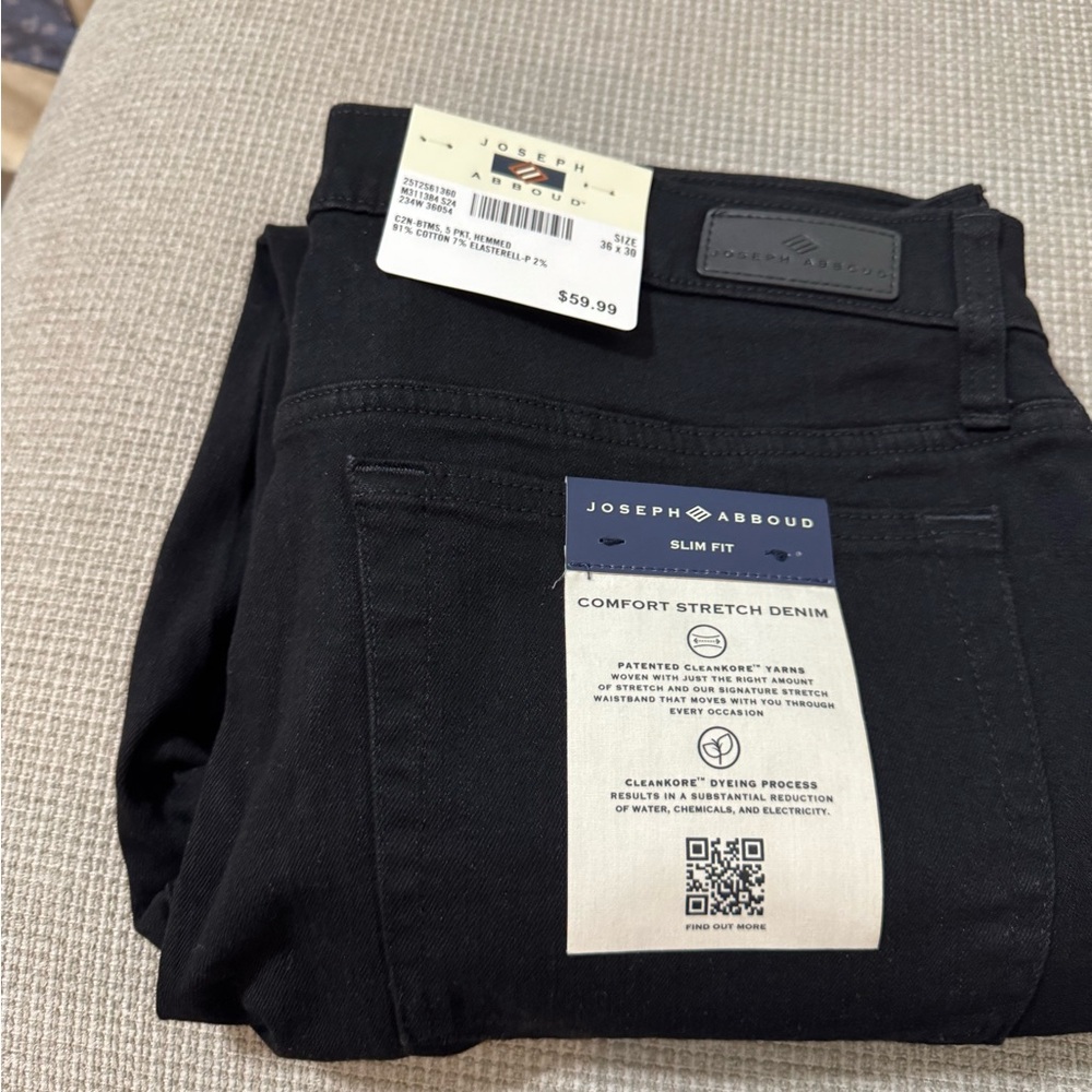 Joseph Abboud Men's Black Jeans
